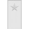 Ekena Millwork Standard Foster Star Plinth Block With Rounded Edge, 3 1/2"W x 7"H x 3/4"P PBP035X070X075FOS08 - alternate 3